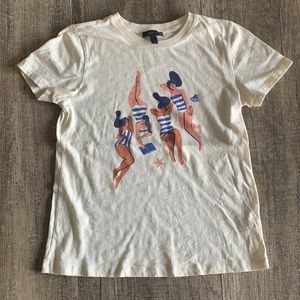 J. Crew Beach Babes graphic t-shirt